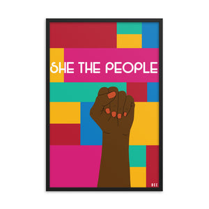She The People Framed Print
