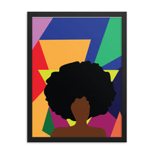 Load image into Gallery viewer, Afro Girl Framed Print