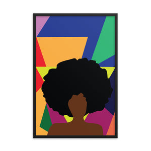 Afro Girl Framed Print