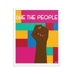 She The People Framed Print
