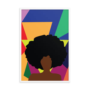 Afro Girl Framed Print